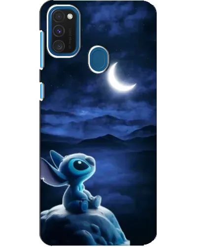 Чехол для Samsung Galaxy A21s с картинкой «Лунная ночь Стича»