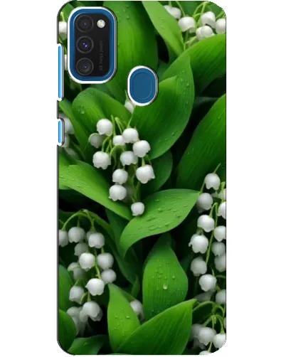 Чехол для Samsung Galaxy A21s с картинкой «Ландыши в зелени»