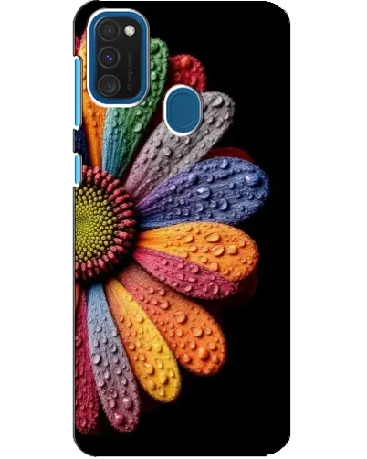 Чехол для Samsung Galaxy A21s с картинкой «Радужный цветок»