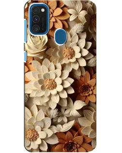 Чехол для Samsung Galaxy A21s с картинкой «Бежевый флористический декор» Чехол для Samsung Galaxy A21s с картинкой «Бежевый флористический декор»