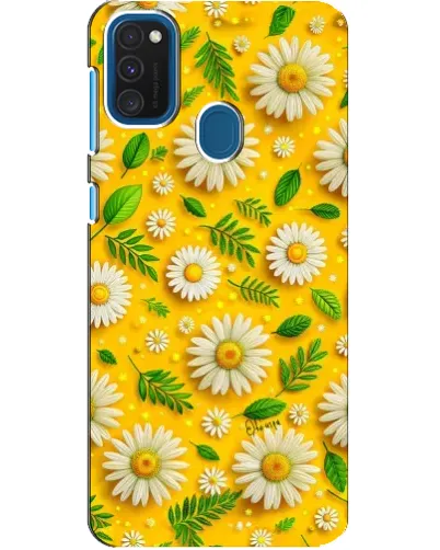 Чехол для Samsung Galaxy A21s с картинкой «Ромашковое солнце»