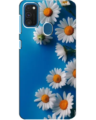 Чехол для Samsung Galaxy A21s с картинкой «Белоснежные маргаритки»