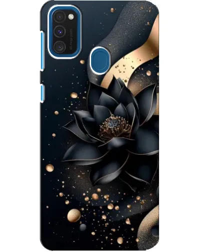 Чехол для Samsung Galaxy A21s с картинкой «Черный лотос»