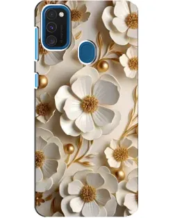 Чехол для Samsung Galaxy A21s с картинкой «Белие бумажние цвети» Чехол для Samsung Galaxy A21s с картинкой «Белие бумажние цвети»