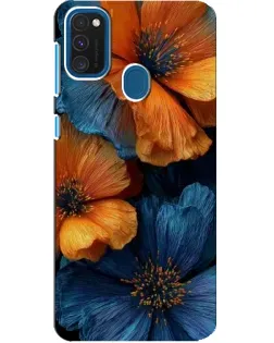 Чехол для Samsung Galaxy A21s с картинкой «Яркая сине-оранжевая флора» Чехол для Samsung Galaxy A21s с картинкой «Яркая сине-оранжевая флора»