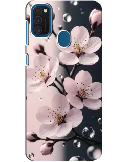Чехол для Samsung Galaxy A21s с картинкой «Нежная сакура и капли» Чехол для Samsung Galaxy A21s с картинкой «Нежная сакура и капли»