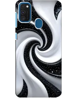 Чехол для Samsung Galaxy A21s с картинкой «Черно-белая спираль» Чехол для Samsung Galaxy A21s с картинкой «Черно-белая спираль»