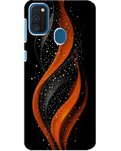 Чехол для Samsung Galaxy A21s с картинкой «Огненная звездная волна»