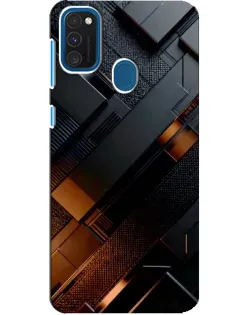 Чехол для Samsung Galaxy A21s с картинкой «Черные геометрические блоки» Чехол для Samsung Galaxy A21s с картинкой «Черные геометрические блоки»