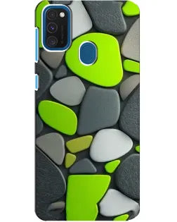 Чехол для Samsung Galaxy A21s с картинкой «Яркая неоновая галька» Чехол для Samsung Galaxy A21s с картинкой «Яркая неоновая галька»