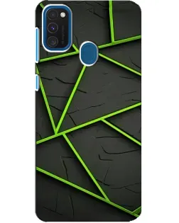 Чехол для Samsung Galaxy A21s с картинкой «Зеленые геометрические линии» Чехол для Samsung Galaxy A21s с картинкой «Зеленые геометрические линии»