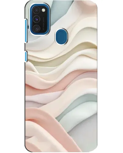Чехол для Samsung Galaxy A21s с картинкой «Пастельные нежные волны»