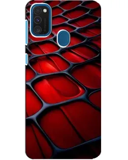 Чехол для Samsung Galaxy A21s с картинкой «Красная глянцевая сетка» Чехол для Samsung Galaxy A21s с картинкой «Красная глянцевая сетка»