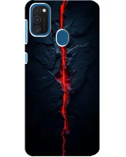 Чехол для Samsung Galaxy A21s с картинкой «Kрасная лавовая трещина» Чехол для Samsung Galaxy A21s с картинкой «Kрасная лавовая трещина»