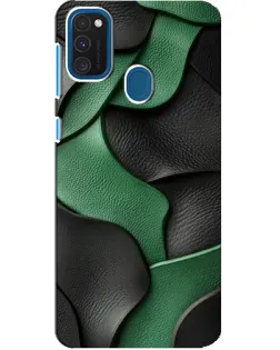 Чехол для Samsung Galaxy A21s с картинкой «Зеленые кожаные волны» Чехол для Samsung Galaxy A21s с картинкой «Зеленые кожаные волны»
