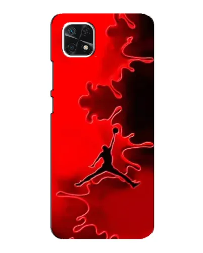 Чехол для Samsung Galaxy A22 5G с картинкой «Jordan Red Smoke»