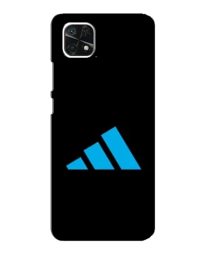 Чехол для Samsung Galaxy A22 5G с картинкой «Adidas Cyan Logo»