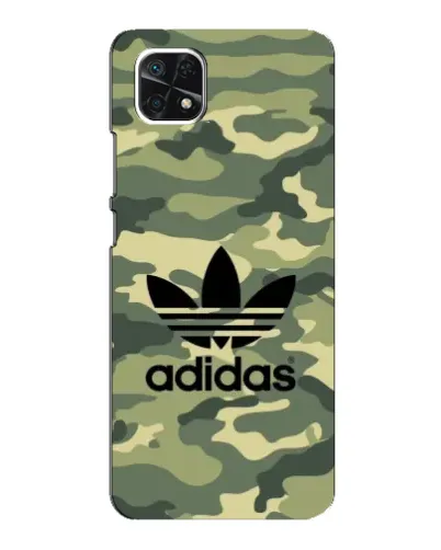 Чехол для Samsung Galaxy A22 5G с картинкой «Милитари стиль Adidas»