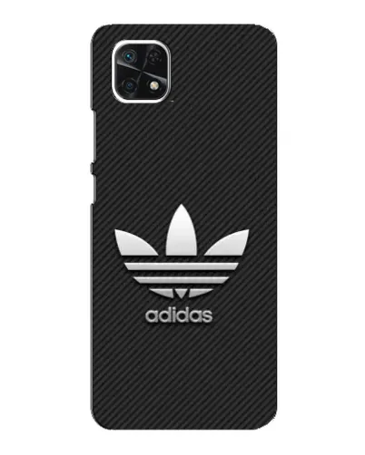 Чехол для Samsung Galaxy A22 5G с картинкой «Adidas Карбоновая текстура»