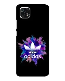 Чехол для Samsung Galaxy A22 5G с картинкой «Взрыв красок Adidas»