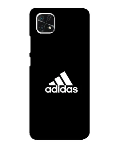 Чехол для Samsung Galaxy A22 5G с картинкой «Черная классика Adidas»