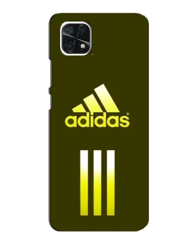 Чехол для Samsung Galaxy A22 5G с картинкой «Оливковый градиент Adidas»