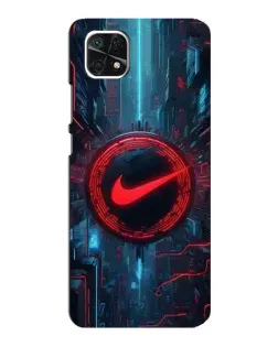 Чехол для Samsung Galaxy A22 5G с картинкой «Техногенный стиль Nike» Чехол для Samsung Galaxy A22 5G с картинкой «Техногенный стиль Nike»