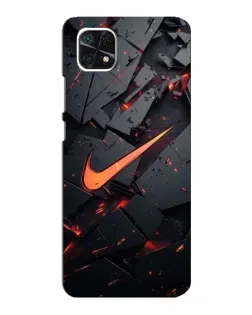 Чехол для Samsung Galaxy A22 5G с картинкой «Nike — эффект разломов» Чехол для Samsung Galaxy A22 5G с картинкой «Nike — эффект разломов»
