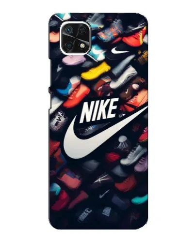 Чехол для Samsung Galaxy A22 5G с картинкой «Коллекция кроссовок Nike»