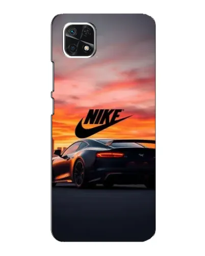 Чехол для Samsung Galaxy A22 5G с картинкой «Nike и суперкар»