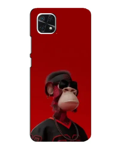 Чехол для Samsung Galaxy A22 5G с картинкой «Bored Ape в красном» Чехол для Samsung Galaxy A22 5G с картинкой «Bored Ape в красном»