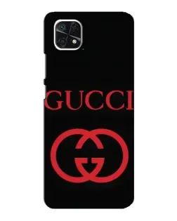 Чехол для Samsung Galaxy A22 5G с картинкой «Gucci — красный логотип» Чехол для Samsung Galaxy A22 5G с картинкой «Gucci — красный логотип»