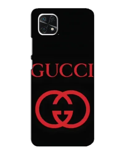Чехол для Samsung Galaxy A22 5G с картинкой «Gucci — красный логотип» Чехол для Samsung Galaxy A22 5G с картинкой «Gucci — красный логотип»