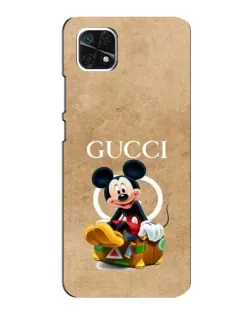 Чехол для Samsung Galaxy A22 5G с картинкой «Микки Маус Gucci — крафт» Чехол для Samsung Galaxy A22 5G с картинкой «Микки Маус Gucci — крафт»