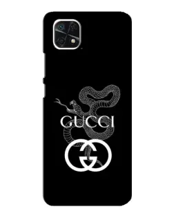 Чехол для Samsung Galaxy A22 5G с картинкой «Gucci — серебряная змея» Чехол для Samsung Galaxy A22 5G с картинкой «Gucci — серебряная змея»