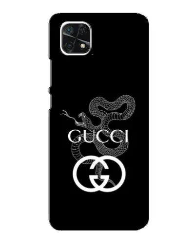 Чехол для Samsung Galaxy A22 5G с картинкой «Gucci — серебряная змея» Чехол для Samsung Galaxy A22 5G с картинкой «Gucci — серебряная змея»