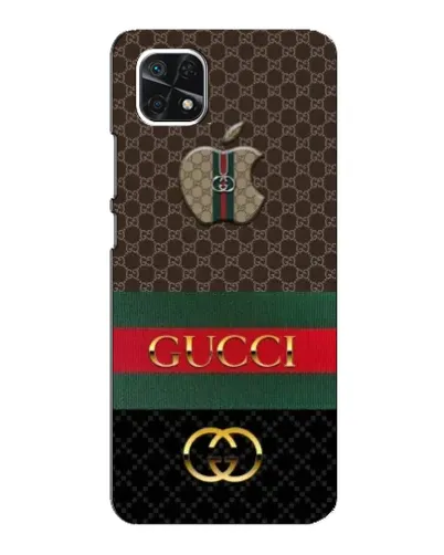 Чехол для Samsung Galaxy A22 5G с картинкой «Gucci — брендированный десерт» Чехол для Samsung Galaxy A22 5G с картинкой «Gucci — брендированный десерт»