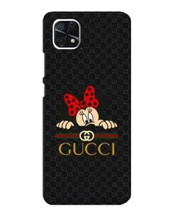 Чехол для Samsung Galaxy A22 5G с картинкой «Минни Маус Gucci — черный» Чехол для Samsung Galaxy A22 5G с картинкой «Минни Маус Gucci — черный»