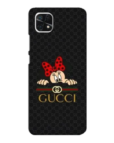 Чехол для Samsung Galaxy A22 5G с картинкой «Минни Маус Gucci — черный» Чехол для Samsung Galaxy A22 5G с картинкой «Минни Маус Gucci — черный»