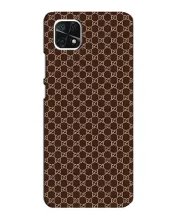 Чехол для Samsung Galaxy A22 5G с картинкой «Gucci — шоколадная сетка» Чехол для Samsung Galaxy A22 5G с картинкой «Gucci — шоколадная сетка»