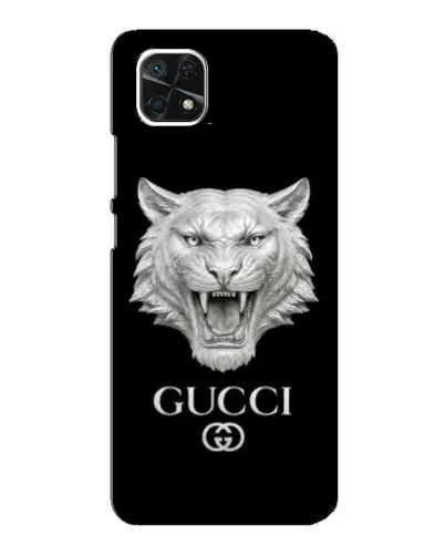 Чехол для Samsung Galaxy A22 5G с картинкой «Gucci — серебряный лев» Чехол для Samsung Galaxy A22 5G с картинкой «Gucci — серебряный лев»
