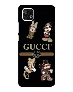 Чехол для Samsung Galaxy A22 5G с картинкой «Gucci — герои Disney и монограмма» Чехол для Samsung Galaxy A22 5G с картинкой «Gucci — герои Disney и монограмма»