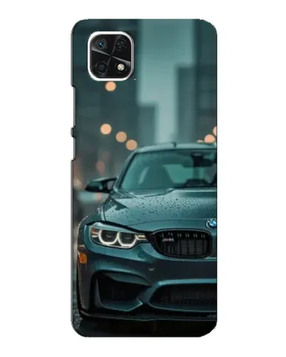Чехол для Samsung Galaxy A22 5G с картинкой «BMW в огнях города» Чехол для Samsung Galaxy A22 5G с картинкой «BMW в огнях города»