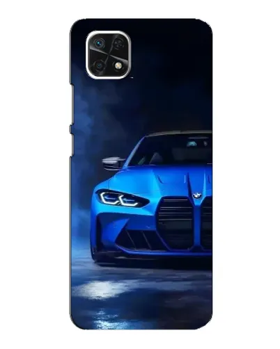 Чехол для Samsung Galaxy A22 5G с картинкой «Голубая BMW M4» Чехол для Samsung Galaxy A22 5G с картинкой «Голубая BMW M4»