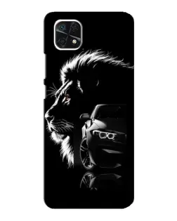 Чехол для Samsung Galaxy A22 5G с картинкой «BMW и лев» Чехол для Samsung Galaxy A22 5G с картинкой «BMW и лев»