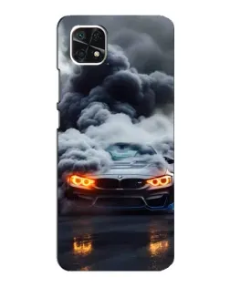 Чехол для Samsung Galaxy A22 5G с картинкой «BMW в дыму» Чехол для Samsung Galaxy A22 5G с картинкой «BMW в дыму»