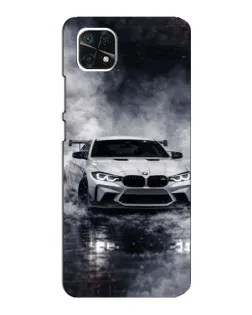 Чехол для Samsung Galaxy A22 5G с картинкой «BMW сквозь туман» Чехол для Samsung Galaxy A22 5G с картинкой «BMW сквозь туман»