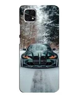 Чехол для Samsung Galaxy A22 5G с картинкой «BMW в зимнем лесу» Чехол для Samsung Galaxy A22 5G с картинкой «BMW в зимнем лесу»