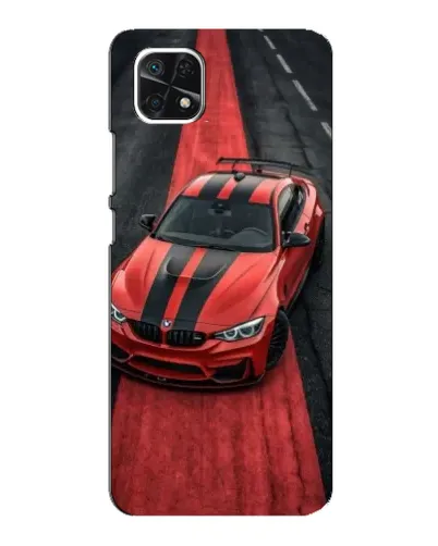Чехол для Samsung Galaxy A22 5G с картинкой «BMW на красной дорожке» Чехол для Samsung Galaxy A22 5G с картинкой «BMW на красной дорожке»