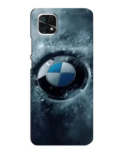 Чехол для Samsung Galaxy A22 5G с картинкой «Логотип BMW — лед» Чехол для Samsung Galaxy A22 5G с картинкой «Логотип BMW — лед»